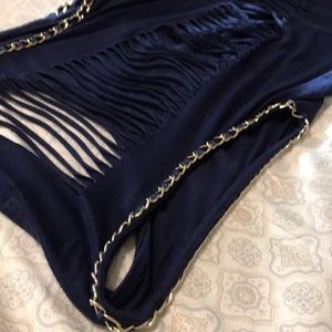 Occasion Navy Blue Tank Top Womens size S/M